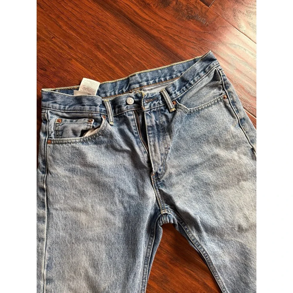 Levi’s 505 Men’s Jeans 33x30 Light Wash Straight Leg Classic Fit Red Tab Denim